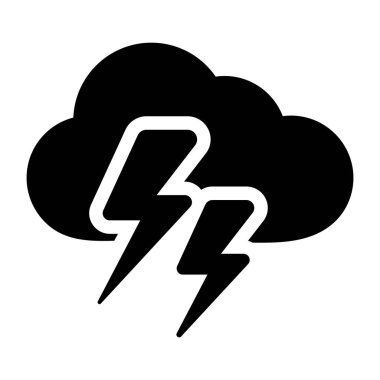 bulut simgesi, vektör illüstrasyonu