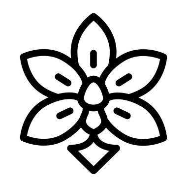 Çiçek. Web simgesi basit illüstrasyon