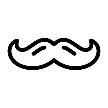 mustache icon. flat illustration of moustache vector icons.