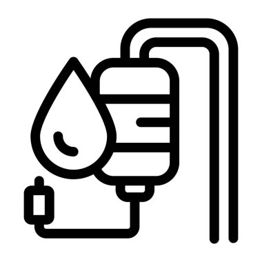 Bir kan simgesinin vektör illüstrasyonu