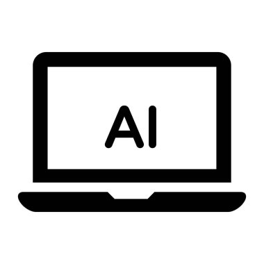 Bilgisayar. Web simgesi basit illüstrasyon