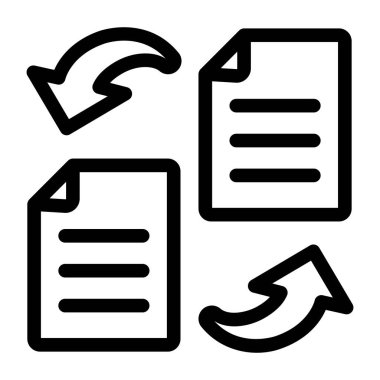 Dosya. Web simgesi basit illüstrasyon