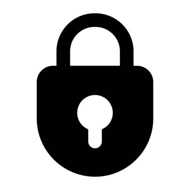 Kilit simgesi. vektör illüstrasyonu