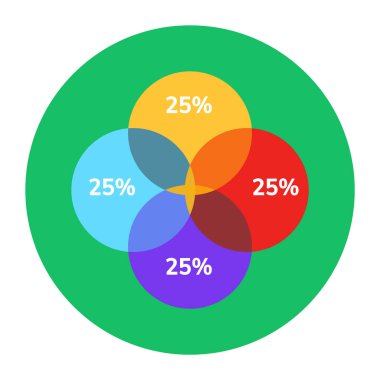 Simgelerle iş bilgisinin vektör illüstrasyonu