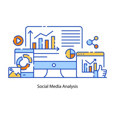 İş ve finans ikonu kavramının vektör illüstrasyonu.