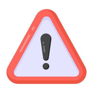 uyarı işareti simgesi, vektör illüstrasyonu