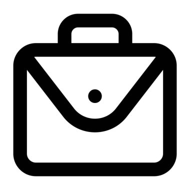 Çanta. Web simgesi basit illüstrasyon