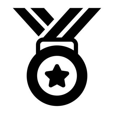 Madalya. Web simgesi basit illüstrasyon