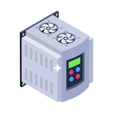 Modern teknoloji simgesinin vektör illüstrasyonu