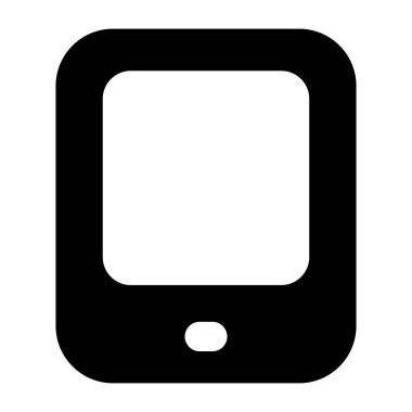 cep telefonu simgesi. Web tasarımı için akıllı telefon vektör simgelerinin basit çizimi