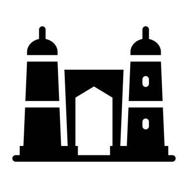 Bina inşaat ikonu. vektör illüstrasyonu