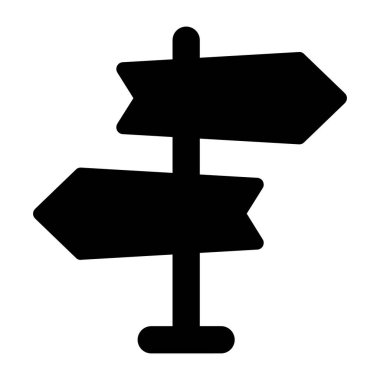 Yön ok ikonu vektör illüstrasyonu