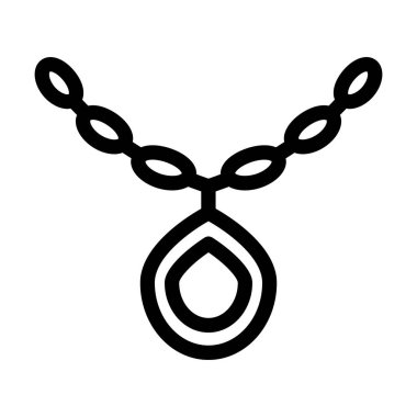 Bir kolyenin vektör çizimi