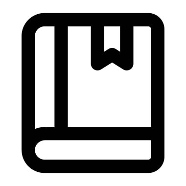 Kitap. Web simgesi basit illüstrasyon