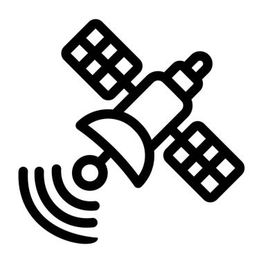 uydu anten hattı vektör simgesi.