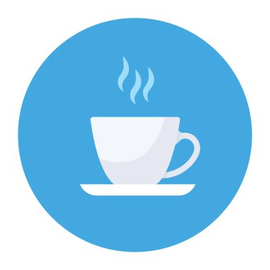 Kahve fincanı ikonu. vektör illüstrasyonu