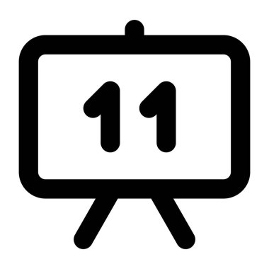 Tahta. Web simgesi basit illüstrasyon