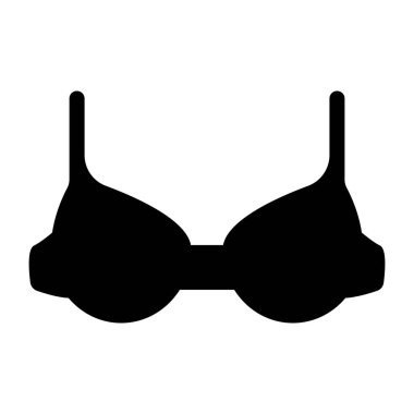 Sütyen ikonu. Web için basit iç çamaşırı vektör simgeleri çizimi