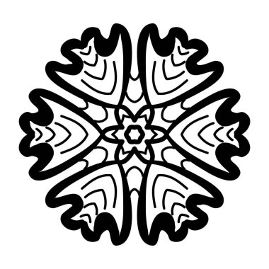 soyut siyah ve beyaz süs deseni, vektör illüstrasyonu