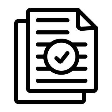 Belge. Web simgesi basit tasarım