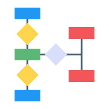 iş sunumu düz vektör simgesi