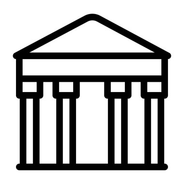 Mahkeme. Web simgesi basit tasarım