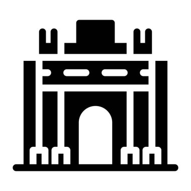 Bina. Web simgesi basit illüstrasyon  