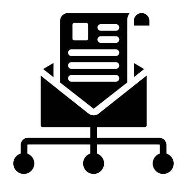 E- posta simgesi vektör illüstrasyonu