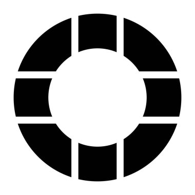 Can simidi simgesi. Web için turta grafiği vektör simgelerinin düz çizimi