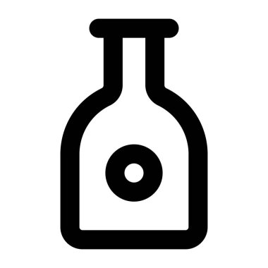 Şişe. Web simgesi vektör illüstrasyonu