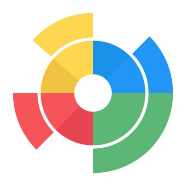 Pasta grafiği simgesi. Web tasarımı için grafik vektör simgelerinin düz çizimi