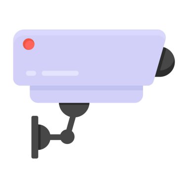 Kapalı devre kamera simgesi. Web için sanal gerçeklik vektör simgelerinin düz çizimi