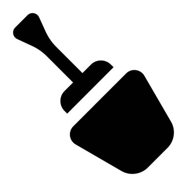 Kürek. Web simgesi basit illüstrasyon