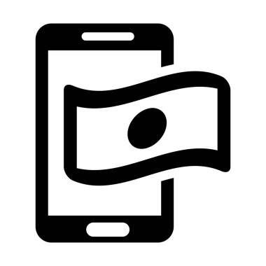 Cep telefonu simgesi vektör illüstrasyon tasarımlı akıllı telefon