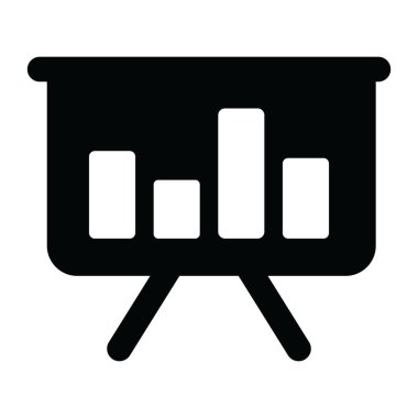 iş grafiği simgesi, vektör illüstrasyonu