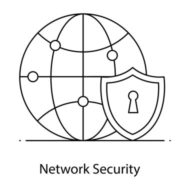 genel güvenlik çizgisi simgesi.