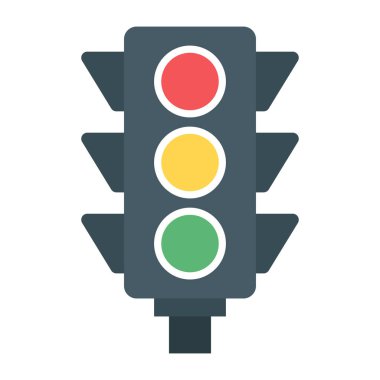 Trafik ışığı simgesi. vektör illüstrasyonu