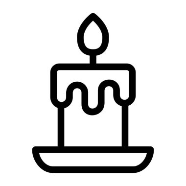 Doğum günü pastası. Basit resimleme