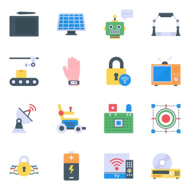 Basit tasarım web simgeleri kümesi 