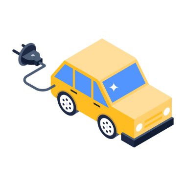 Araba kazası ikonu. Beyaz arkaplanda izole edilmiş web tasarımı için küçük bir ambulans vektör simgelerinin izometriği