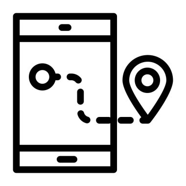 konum. Web simgesi basit illüstrasyon 