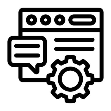 seo ve optimizasyon düz vektör simgesi