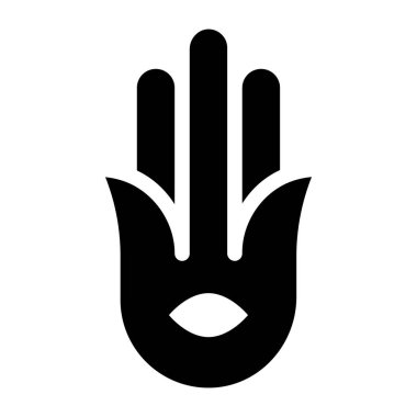 hamsa web simgesi basit tasarım 