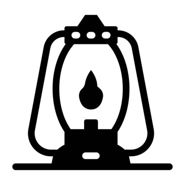 Web için gaz yakıcı vektör simgelerinin özet çizimi