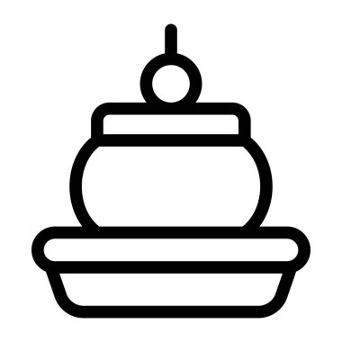 Çaydanlık. Web simgesi basit illüstrasyon