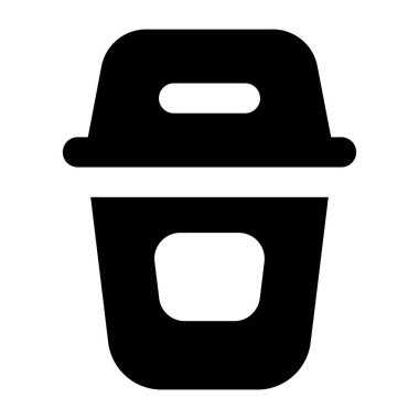 kahve fincanı simgesi, vektör illüstrasyonu