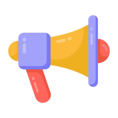 megafon düz vektör simgesi