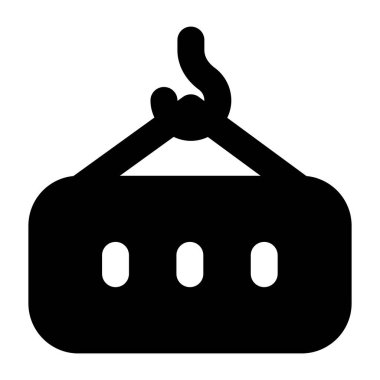 Askı. Web simgesi basit illüstrasyon