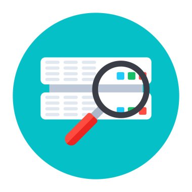 Arama analizi, web ve tasarım konsept-vektör çizimi