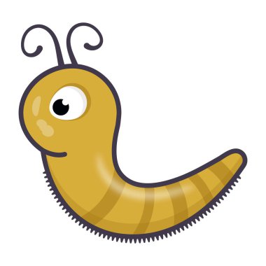 Şirin karikatür kaplumbağasının vektör çizimi